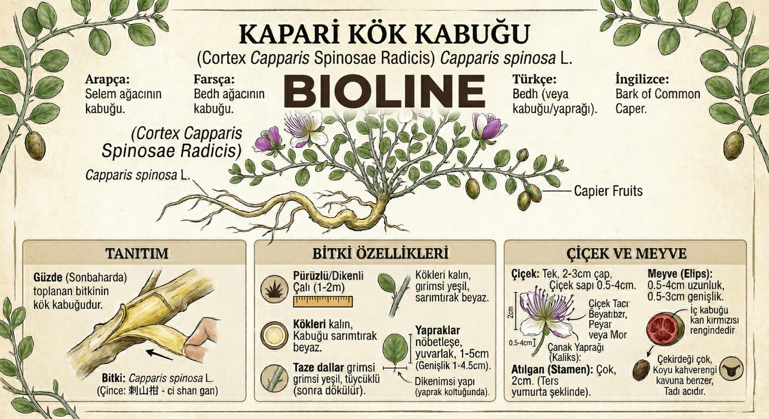 Kapari Kök Kabuğu'nun Mucizevi Faydaları